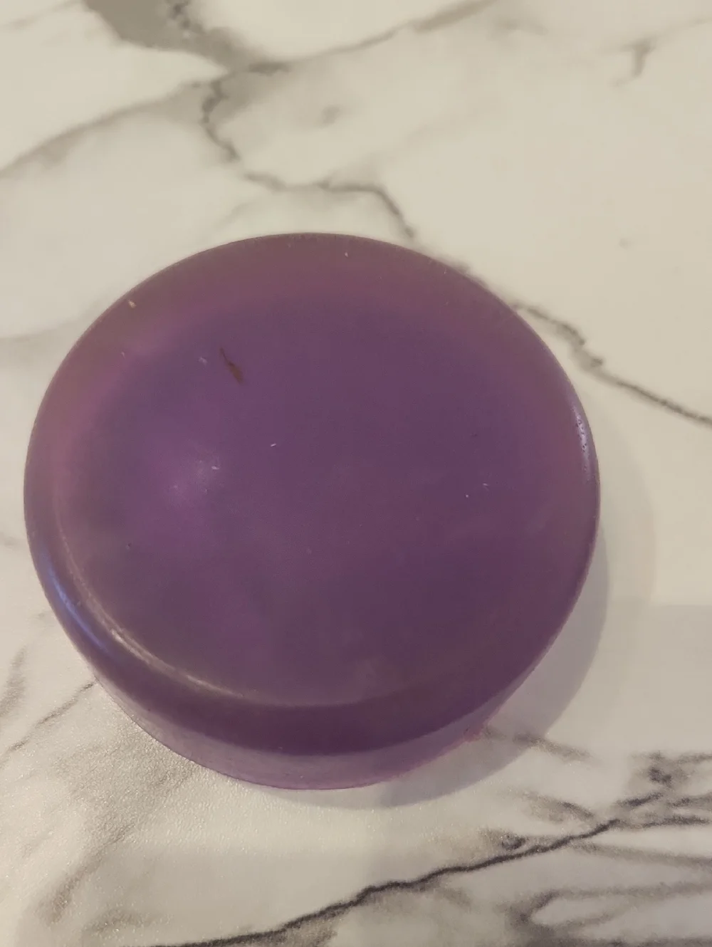Handcrafted Glyercin Round Purple Solid Ocean Lavender Soap Bar